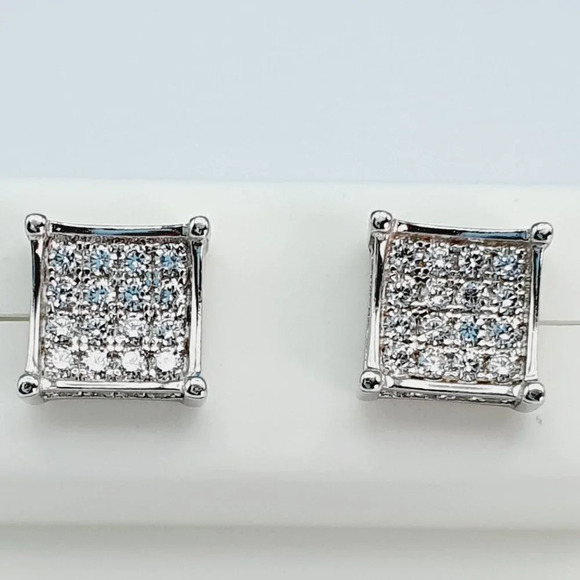 - "925 Sterling Silver Cubic Zirconia Earrings, U19254841 - Picture 3 of 11